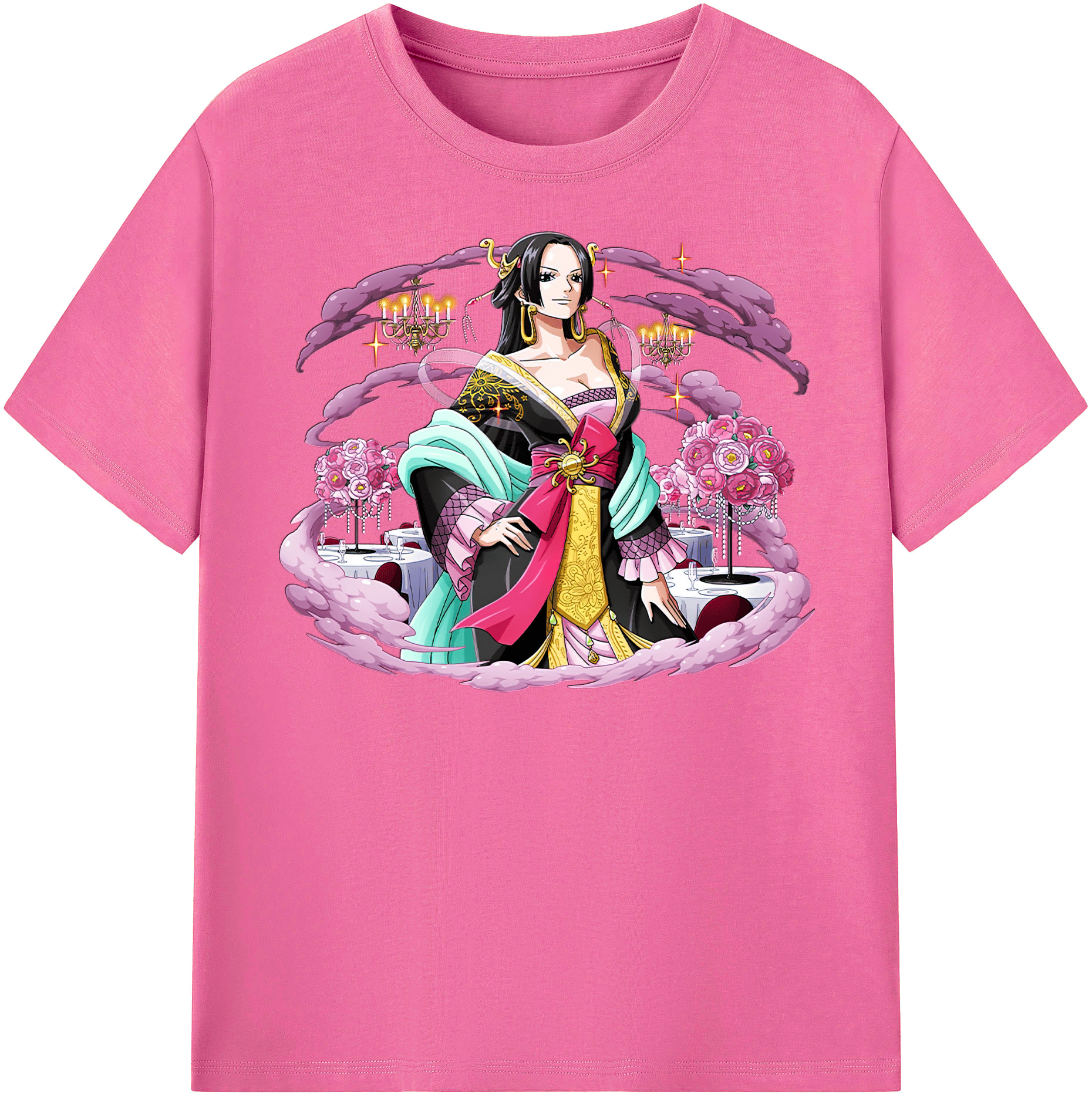 ワンピース ボア・ハンコック ONE PIECE Boa·Hancock レディースカジュアルプリントTシャツ（綿100％）